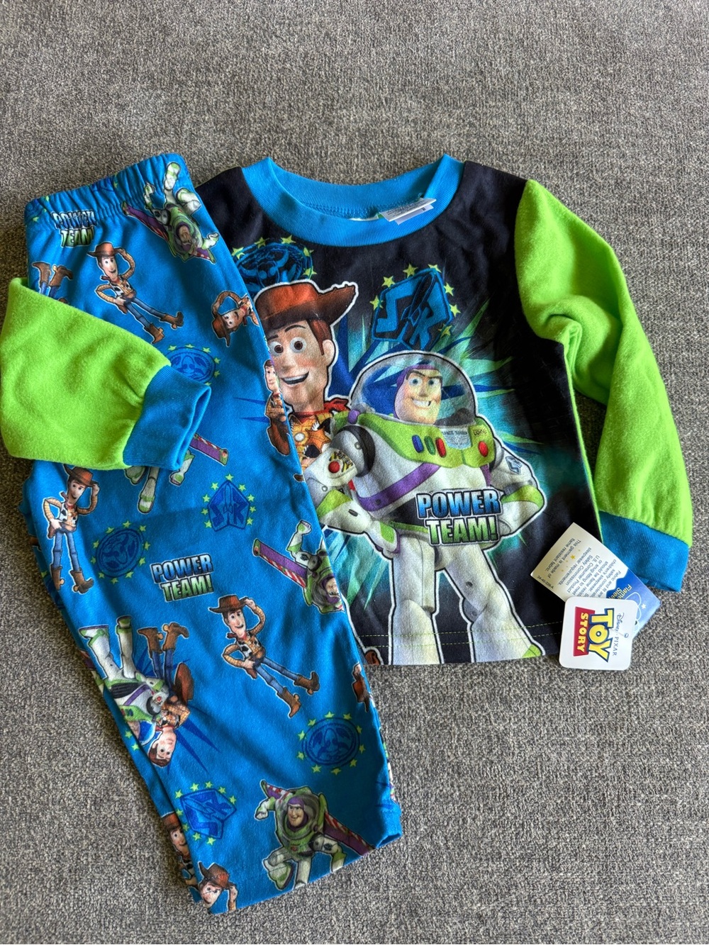 Disney Toy Story Kids Sleep Set - Bright Blue & Lime Green Accents